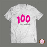 Printable Iron-On Transfer - Custom Design - 100 Days Brighter