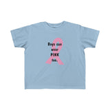 Boys Can Wear Pink Too - Toddler Fine Jersey Tee