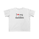 I heart my Daddies - Toddler Fine Jersey Tee