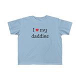 I heart my Daddies - Toddler Fine Jersey Tee