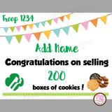 Girl Scout Printable Cookie Award Certificate (editable PDF) - Max & Otis Designs