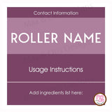 Printable 2" Stickers & Labels - 10 mL Essential Oil Roller Labels (Editable PDF) - Max & Otis Designs