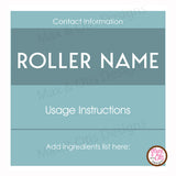 Printable 2" Stickers & Labels - 10 mL Essential Oil Roller Labels (Editable PDF) - Max & Otis Designs