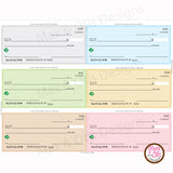 Girl Scout Printable Financial Badge Checks & Register (editable PDF) - Max & Otis Designs