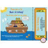 Noah's Ark Party - Custom Invitation Printable - Max & Otis Designs