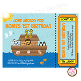 Noah's Ark Party - Custom Invitation Printable - Max & Otis Designs