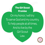 Girl Scout Printable Trefoil Promise - Max & Otis Designs