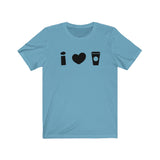 I heart Coffee - Unisex Jersey Short Sleeve Tee
