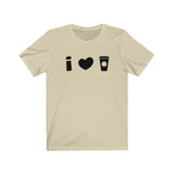 I heart Coffee - Unisex Jersey Short Sleeve Tee
