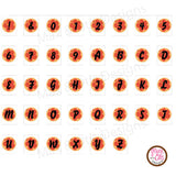 Printable Alphabet Banner - Orange Hibiscus - Max & Otis Designs