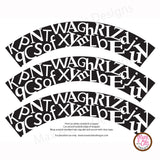 Printable Cupcake Wrappers - Alphabet - Max & Otis Designs