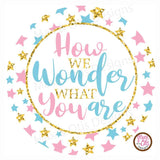 Printable 2" Tags & Labels - Baby Gender Reveal Party - Max & Otis Designs