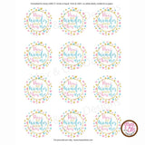 Printable 2" Tags & Labels - Baby Gender Reveal Party - Max & Otis Designs