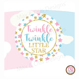 Printable Cupcake Wrappers - Baby Shower Gender Reveal Party - Max & Otis Designs