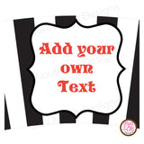 Printable Cupcake Wrappers - Black & White Stripe (editable PDF) - Max & Otis Designs