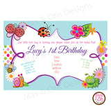 Butterfly Party - Custom Invitation Printable - Max & Otis Designs