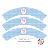 Printable Cupcake Wrappers - Happy Birthday Butterfly - Max & Otis Designs
