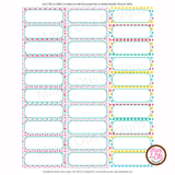 Printable Address Labels - Colorful Pinks - Max & Otis Designs