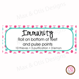 Printable Address Labels - Colorful Pinks - Max & Otis Designs