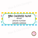 Printable Address Labels - Colorful Pinks - Max & Otis Designs