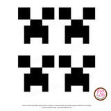 Minecraft Creeper Balloon Stickers - Max & Otis Designs