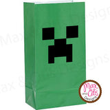 Minecraft Creeper Balloon Stickers - Max & Otis Designs