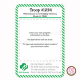 Girl Scout Bridging Program (editable PDF) - Max & Otis Designs