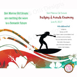 Girl Scout Bridging Program - Surfing Theme - Max & Otis Designs