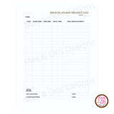 Girl Scout Junior Printable Bronze Award Folder Cover (editable PDF) - Max & Otis Designs