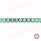 Girl Scout Printable Cookie Booth Banner - Editable PDF - Max & Otis Designs