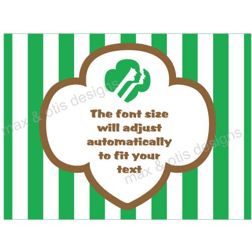 Girl Scout Printable Rectangle Tags - Brownie (editable PDF) – Max ...