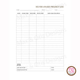 Girl Scout Cadette Printable Silver Award Folder Cover (editable PDF) - Max & Otis Designs