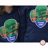 Girl Scout Printable Iron-On Transfer - Golden Gate Bridging (Editable PDF) - Max & Otis Designs