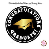 Printable Hershey Kiss Stickers - Graduation - Max & Otis Designs