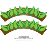 Printable Cupcake Wrappers - Leaves - Max & Otis Designs
