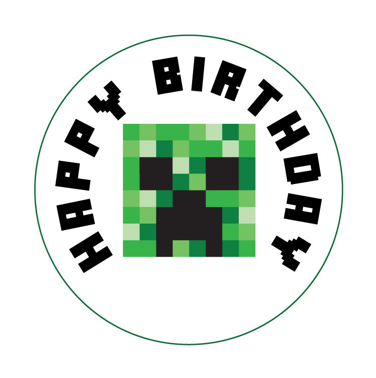 printable-2-tags-labels-minecraft-happy-birthday-max-otis-designs for Free Printable Minecraft Cake Toppers Printable 2
