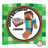 Printable Cupcake Wrappers - Minecraft (editable PDF) - Max & Otis Designs