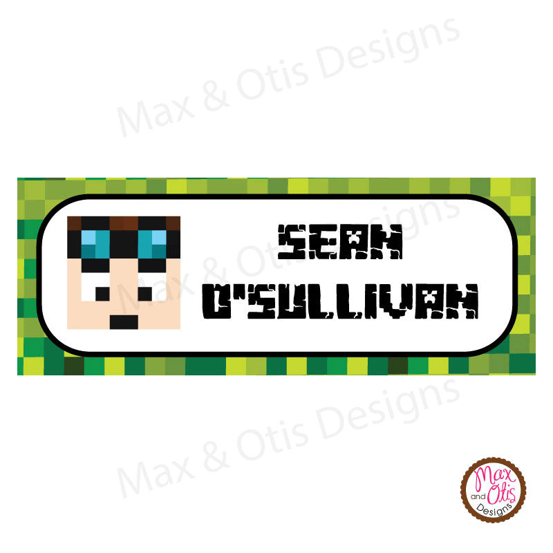 Printable Return or Mailing Address Labels - Minecraft Dan TDM – Max ...