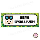 Printable Address Labels - Minecraft Dan TDM - Max & Otis Designs
