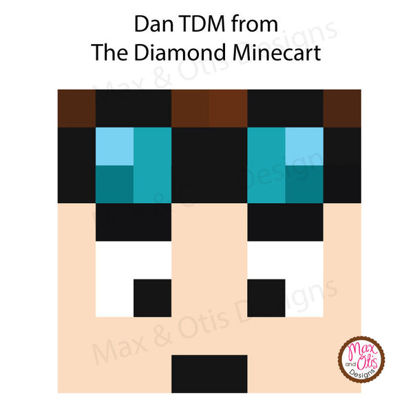 Minecraft Dan TDM Printable Box Head - Max & Otis Designs