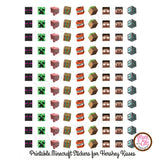 Printable Hershey Kiss Stickers - Minecraft - Max & Otis Designs