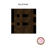Minecraft Steve Printable Box Head - Max & Otis Designs