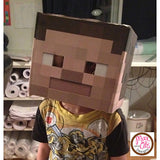 Minecraft Steve Printable Box Head - Max & Otis Designs