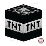 Minecraft TNT (Black) Stickers - Max & Otis Designs