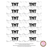 Minecraft TNT Licorice Wrappers - Max & Otis Designs