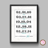 What a difference a day makes (Personalized PDF) - Max & Otis Designs
