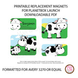 PlanetBox Launch Personalized Magnets - Cows - Max & Otis Designs