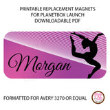 PlanetBox Launch Personalized Magnets - Gynmastics - Max & Otis Designs