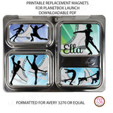 PlanetBox Launch Personalized Magnets - Ice Skating - Max & Otis Designs