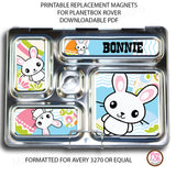 PlanetBox Rover Personalized Magnets - Easter Bunny - Max & Otis Designs